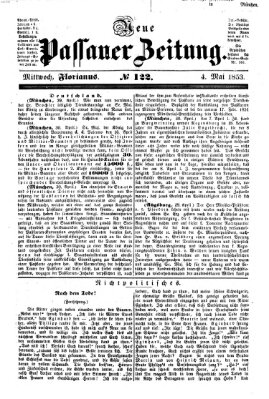 Neue Passauer Zeitung (Passauer Zeitung) Mittwoch 4. Mai 1853