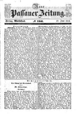 Neue Passauer Zeitung (Passauer Zeitung) Freitag 17. Juni 1853