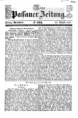 Neue Passauer Zeitung (Passauer Zeitung) Freitag 26. August 1853