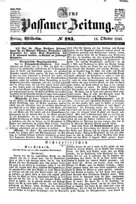 Neue Passauer Zeitung (Passauer Zeitung) Freitag 14. Oktober 1853