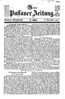 Neue Passauer Zeitung (Passauer Zeitung) Mittwoch 9. November 1853