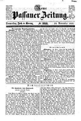 Neue Passauer Zeitung (Passauer Zeitung) Donnerstag 24. November 1853