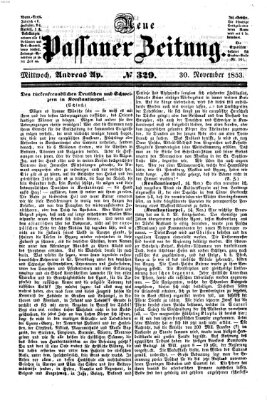 Neue Passauer Zeitung (Passauer Zeitung) Mittwoch 30. November 1853