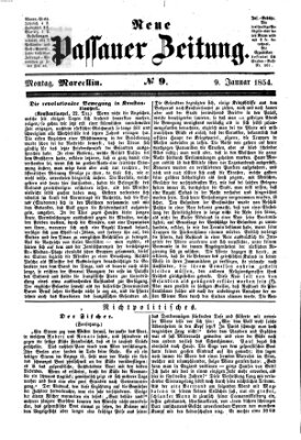 Neue Passauer Zeitung (Passauer Zeitung) Montag 9. Januar 1854