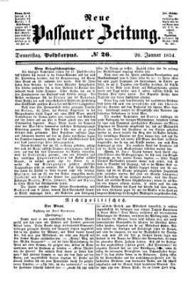 Neue Passauer Zeitung (Passauer Zeitung) Donnerstag 26. Januar 1854