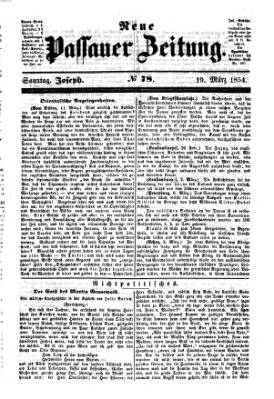 Neue Passauer Zeitung (Passauer Zeitung) Sonntag 19. März 1854