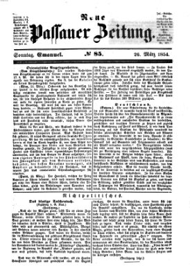 Neue Passauer Zeitung (Passauer Zeitung) Sonntag 26. März 1854