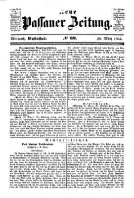 Neue Passauer Zeitung (Passauer Zeitung) Mittwoch 29. März 1854