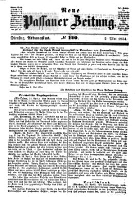 Neue Passauer Zeitung (Passauer Zeitung) Dienstag 2. Mai 1854