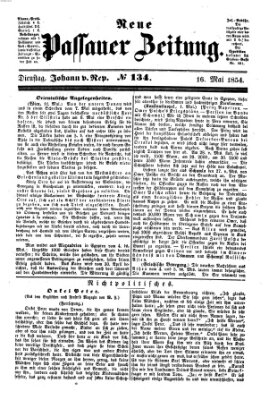 Neue Passauer Zeitung (Passauer Zeitung) Dienstag 16. Mai 1854