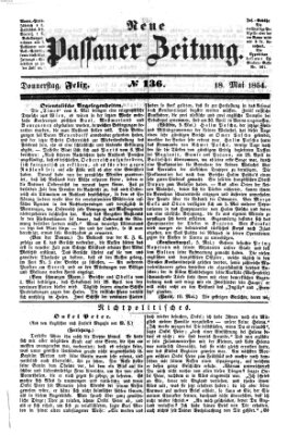 Neue Passauer Zeitung (Passauer Zeitung) Donnerstag 18. Mai 1854