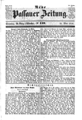 Neue Passauer Zeitung (Passauer Zeitung) Sonntag 21. Mai 1854