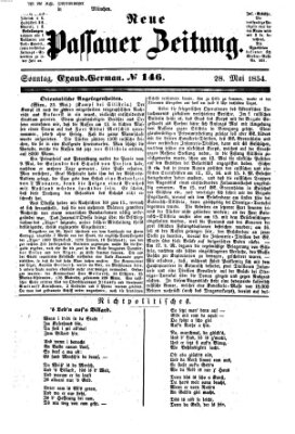 Neue Passauer Zeitung (Passauer Zeitung) Sonntag 28. Mai 1854