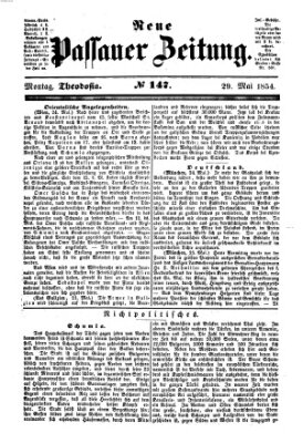 Neue Passauer Zeitung (Passauer Zeitung) Montag 29. Mai 1854