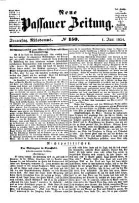 Neue Passauer Zeitung (Passauer Zeitung) Donnerstag 1. Juni 1854