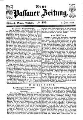 Neue Passauer Zeitung (Passauer Zeitung) Mittwoch 7. Juni 1854