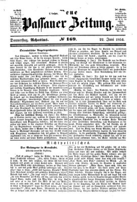 Neue Passauer Zeitung (Passauer Zeitung) Donnerstag 22. Juni 1854