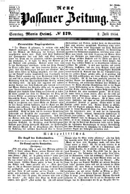 Neue Passauer Zeitung (Passauer Zeitung) Sonntag 2. Juli 1854