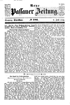 Neue Passauer Zeitung (Passauer Zeitung) Sonntag 9. Juli 1854