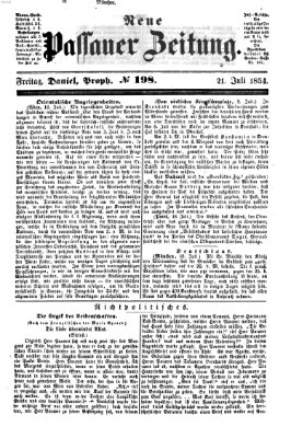 Neue Passauer Zeitung (Passauer Zeitung) Freitag 21. Juli 1854