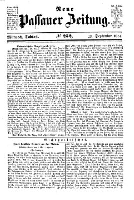 Neue Passauer Zeitung (Passauer Zeitung) Mittwoch 13. September 1854