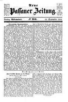 Neue Passauer Zeitung (Passauer Zeitung) Freitag 15. September 1854