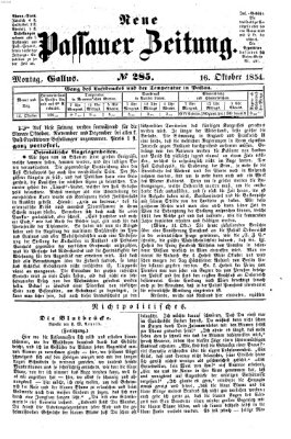 Neue Passauer Zeitung (Passauer Zeitung) Montag 16. Oktober 1854