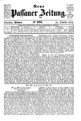 Neue Passauer Zeitung (Passauer Zeitung) Samstag 28. Oktober 1854