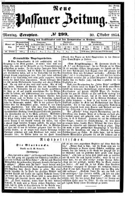 Neue Passauer Zeitung (Passauer Zeitung) Montag 30. Oktober 1854