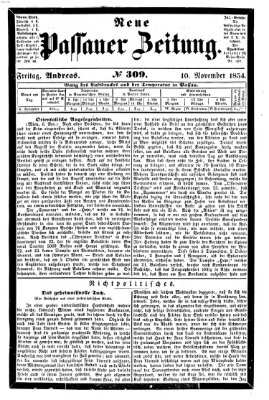 Neue Passauer Zeitung (Passauer Zeitung) Freitag 10. November 1854