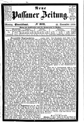 Neue Passauer Zeitung (Passauer Zeitung) Montag 13. November 1854