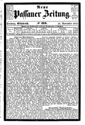 Neue Passauer Zeitung (Passauer Zeitung) Sonntag 19. November 1854