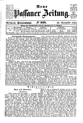 Neue Passauer Zeitung (Passauer Zeitung) Mittwoch 29. November 1854