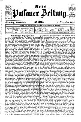 Neue Passauer Zeitung (Passauer Zeitung) Samstag 9. Dezember 1854