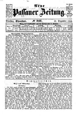 Neue Passauer Zeitung (Passauer Zeitung) Dienstag 12. Dezember 1854