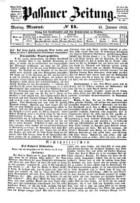 Passauer Zeitung Montag 15. Januar 1855