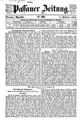 Passauer Zeitung Sonntag 25. Februar 1855