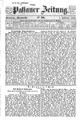 Passauer Zeitung Mittwoch 7. Februar 1855