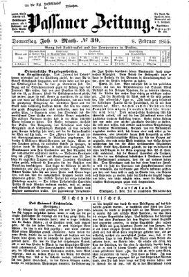 Passauer Zeitung Donnerstag 8. Februar 1855