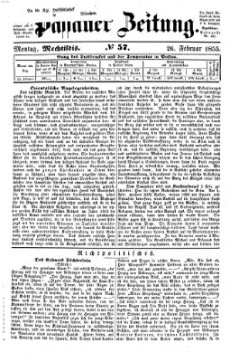 Passauer Zeitung Montag 26. Februar 1855