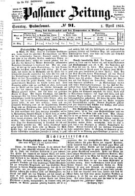 Passauer Zeitung Sonntag 1. April 1855