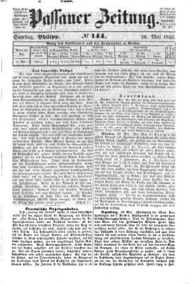 Passauer Zeitung Samstag 26. Mai 1855