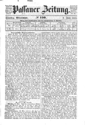 Passauer Zeitung Samstag 2. Juni 1855