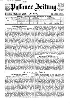 Passauer Zeitung Dienstag 12. Juni 1855