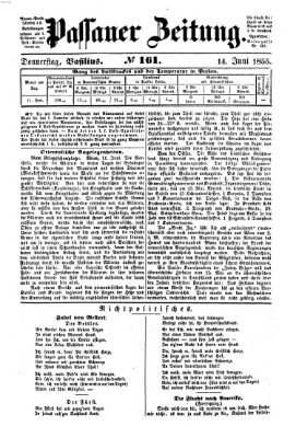 Passauer Zeitung Donnerstag 14. Juni 1855