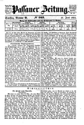 Passauer Zeitung Samstag 16. Juni 1855