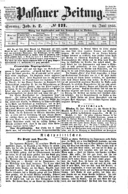 Passauer Zeitung Sonntag 24. Juni 1855