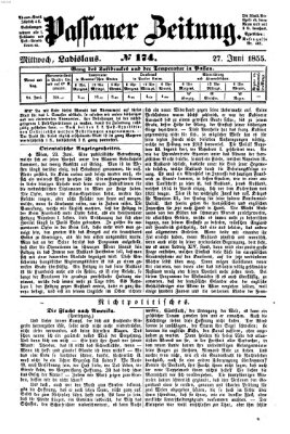 Passauer Zeitung Mittwoch 27. Juni 1855