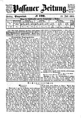 Passauer Zeitung Freitag 13. Juli 1855