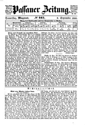 Passauer Zeitung Donnerstag 6. September 1855